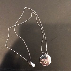 Tiffany & Co “A” necklace